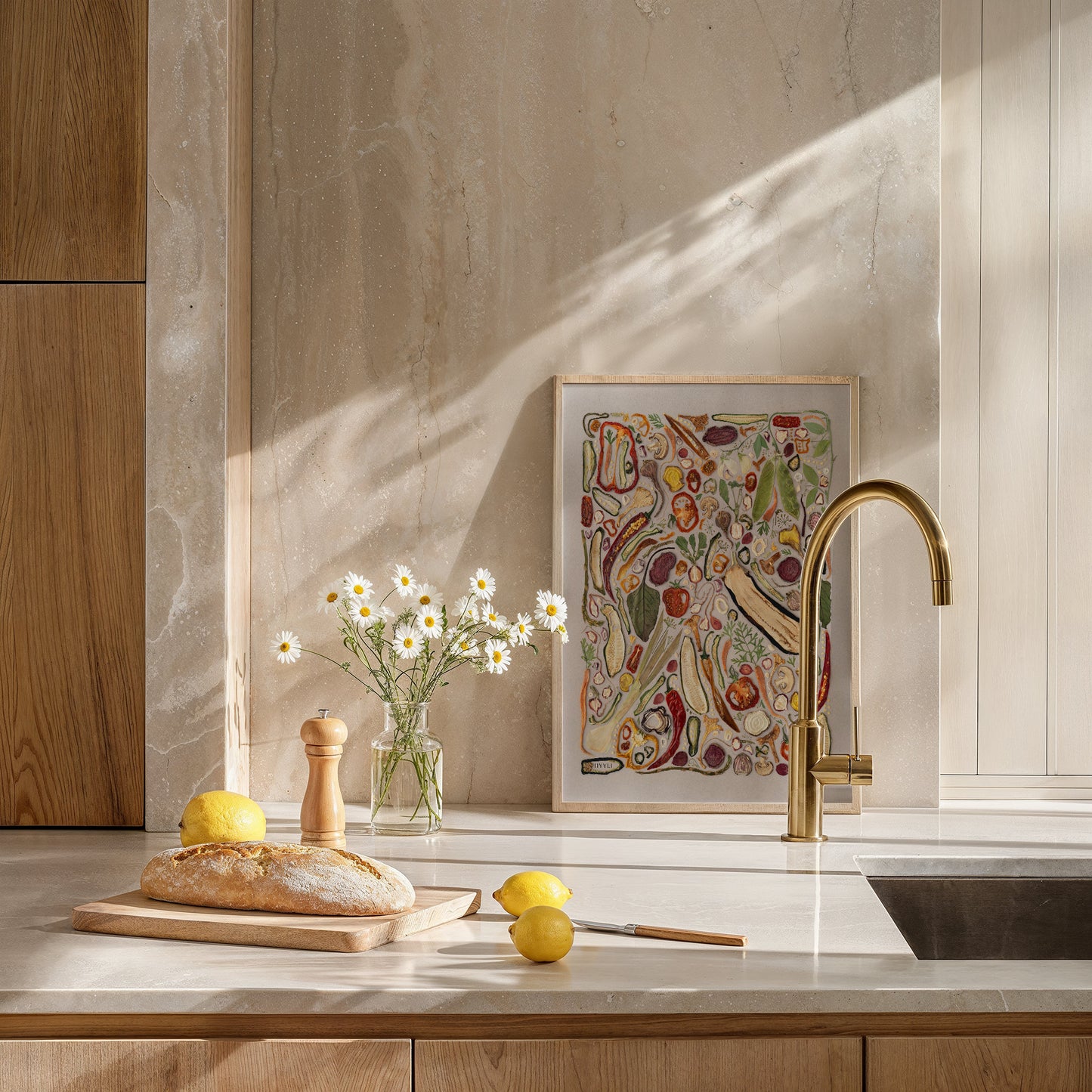 Sisustusjuliste, Sadon tarina